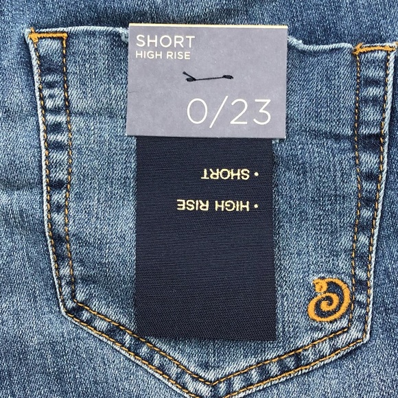 Indigo Rein High Rise Recycled Denim Bermuda Shorts Juniors Size 0 Waist 23” NEW - Picture 10 of 11